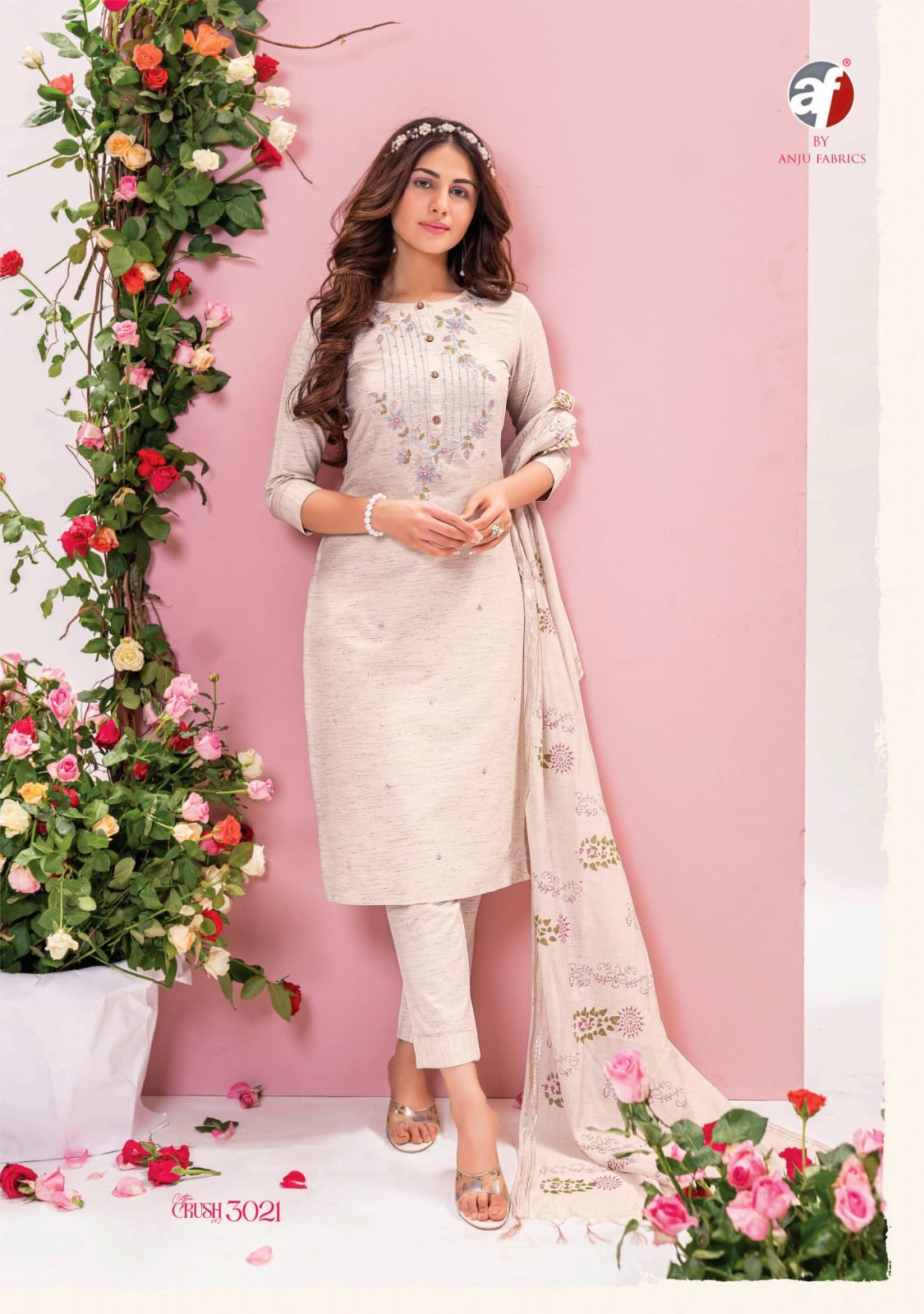 Cotton Crush Vol 2 By Af Cotton Flex Designer Kurti With Bottom Dupatta Wholesale Suppliers In Mumbai